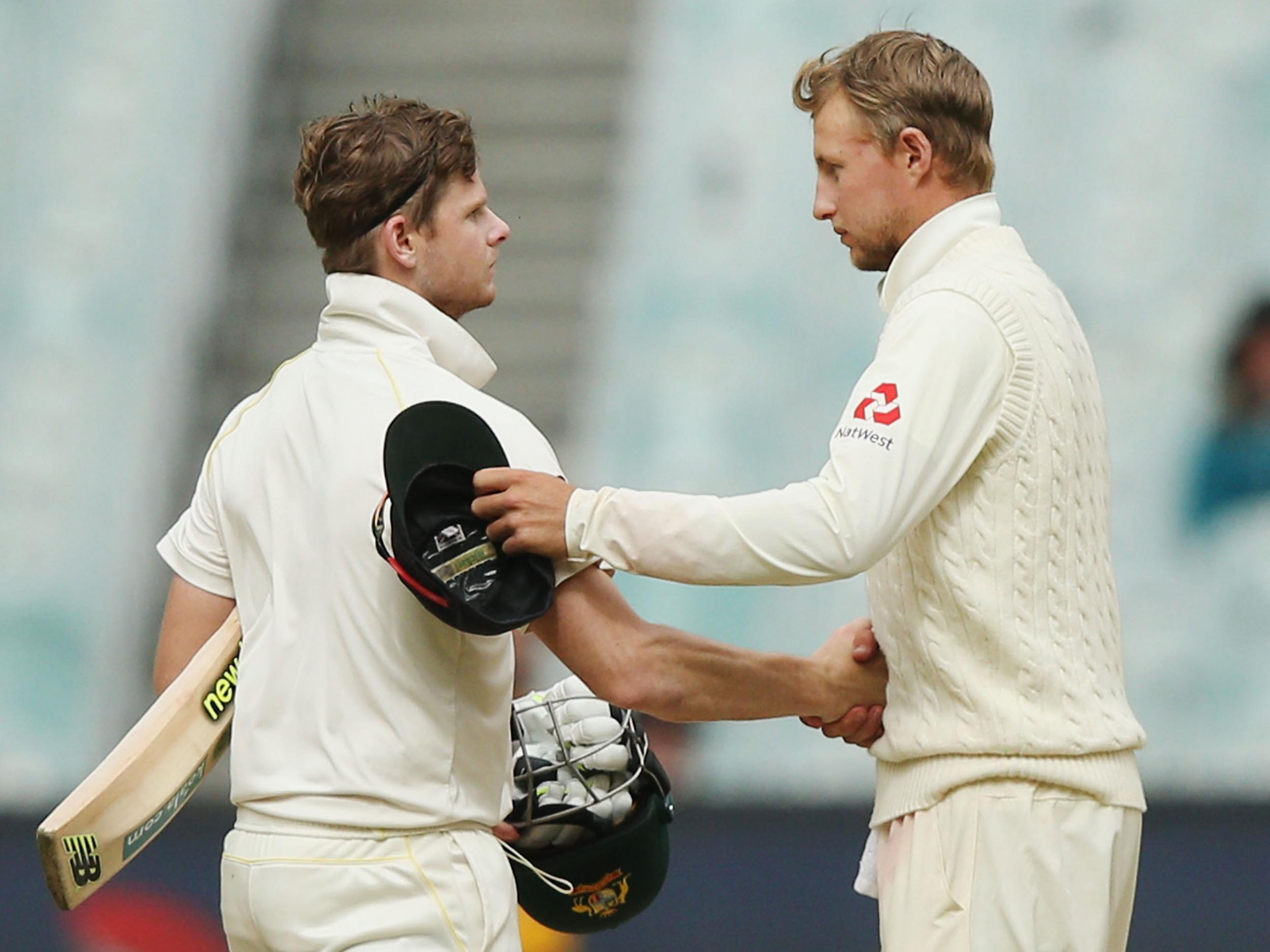 Smith and Root shook hands on the draw as England failed to take the wickets they needed