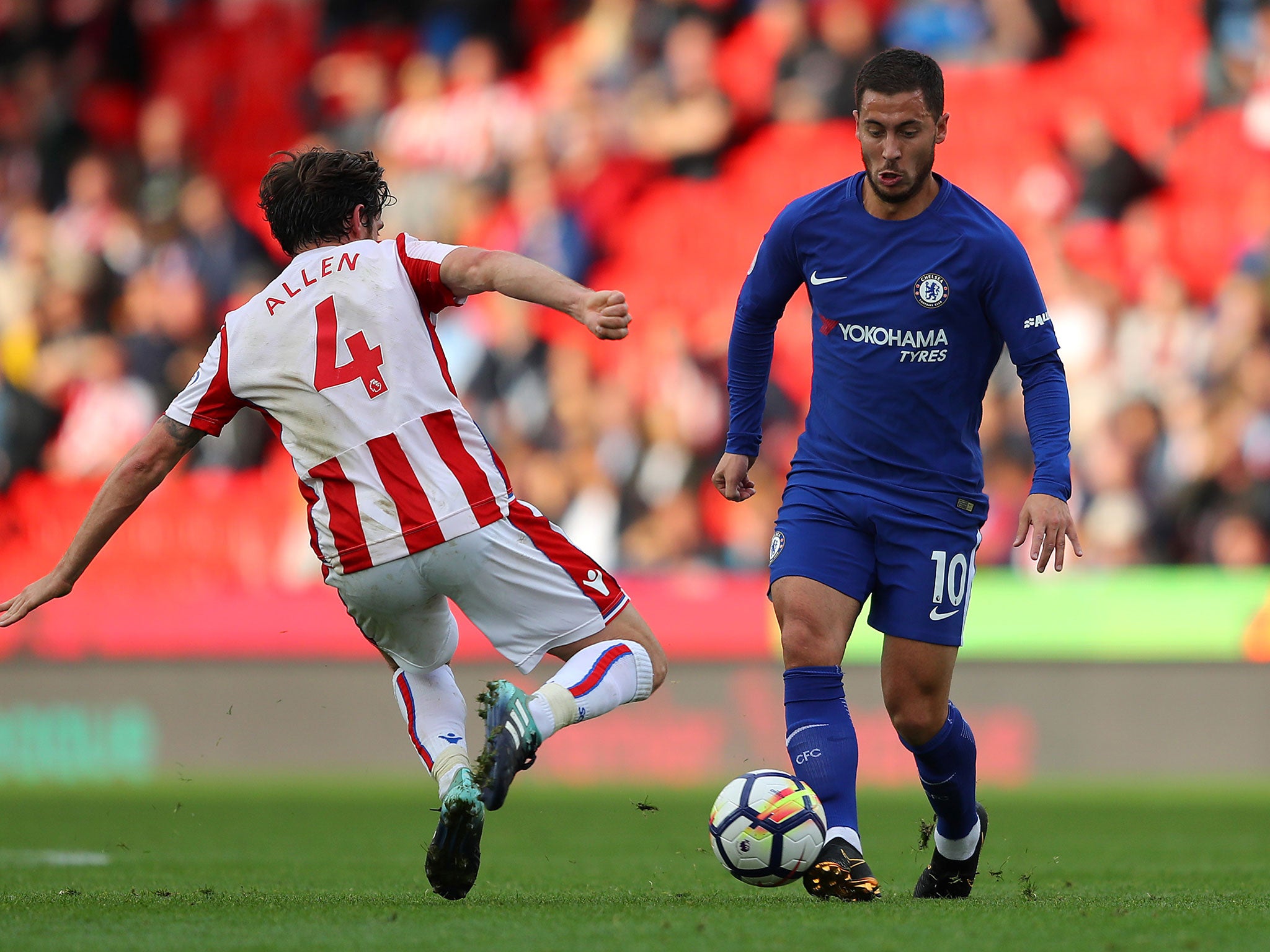 Chelsea won 4-0 in their last meeting with Stoke