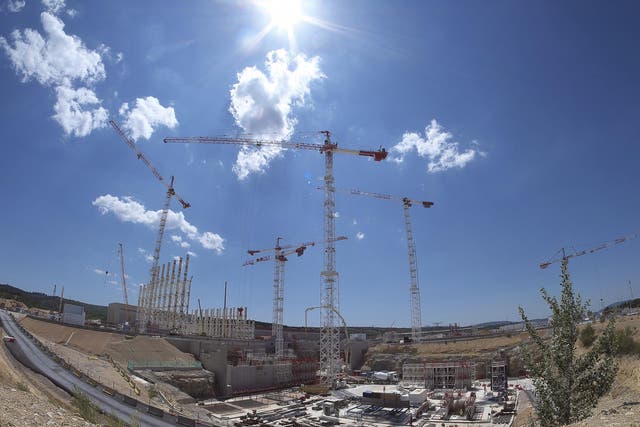 The construction site of the International Thermonuclear Experimental Reactor seen in May 2015, in Saint-Paul-les-Durance, southern France