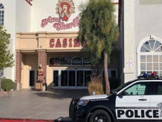 Gunman opens fire on security guards in Las Vegas casino