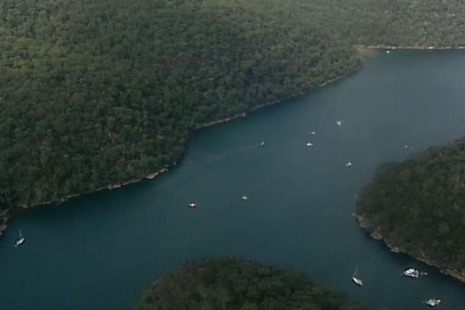 The plane crashed in Jerusalem Bay, near part of the Hawkesbury River