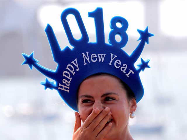 Revellers prepare to see in the new year in Australia