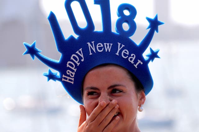 Revellers prepare to see in the new year in Australia