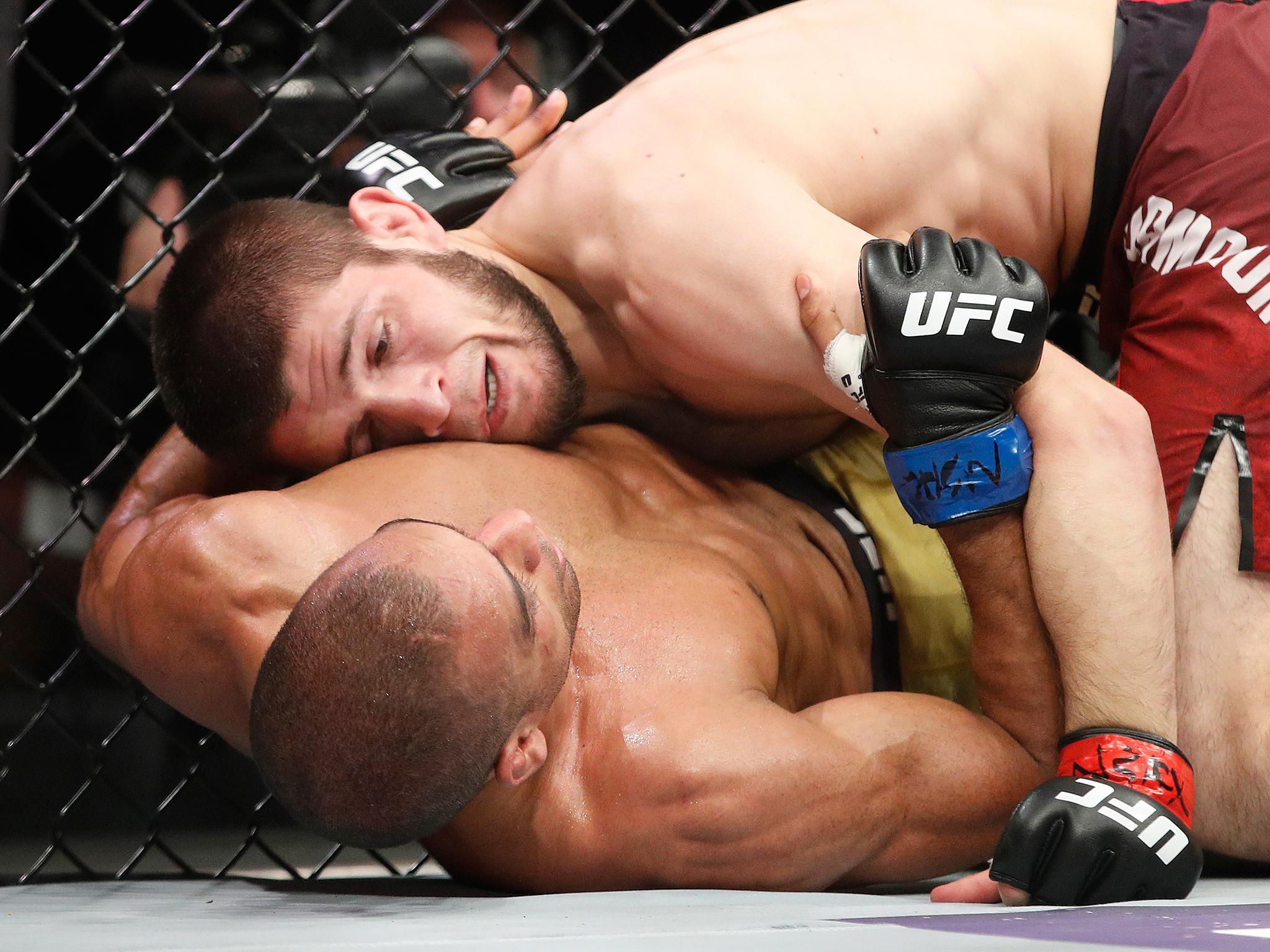 Nurmagomedov dominated Barboza on his return to the Octagon