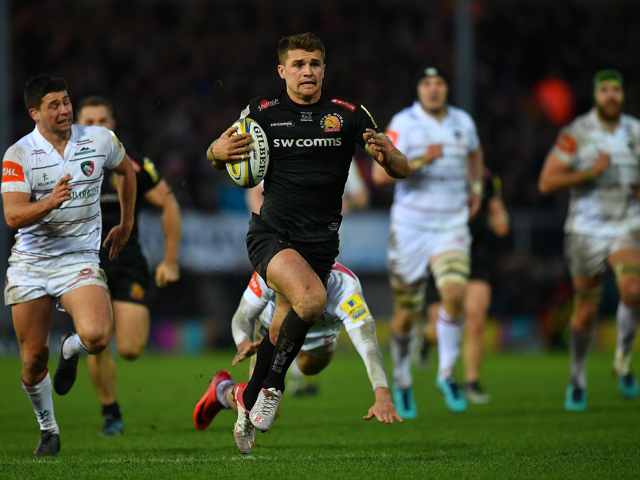 Henry Slade returns for Exeter Chiefs on Sunday