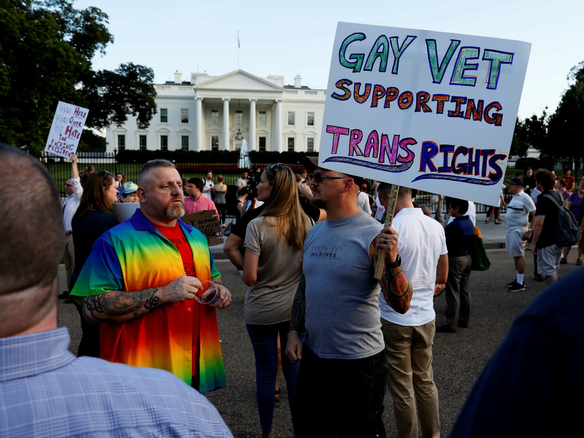 The President’s attempts to bar trans service members was met with widespread outrage and protests