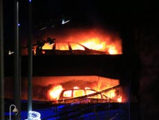 Fire destroys all vehicles in 1,600-capacity car park in Liverpool