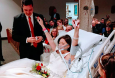 Woman battling cancer dies hours after getting married