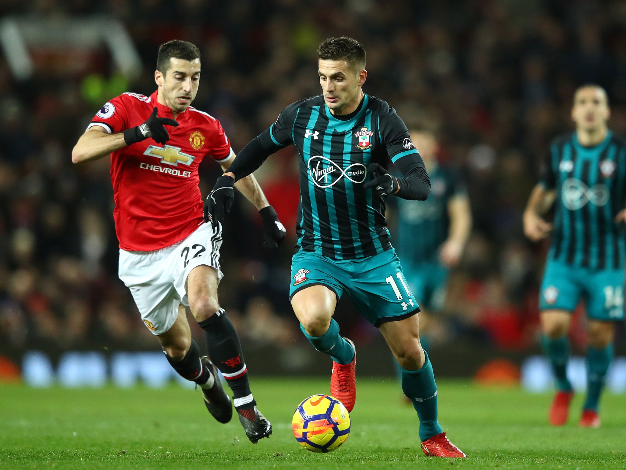 Dusan Tadic in action against United