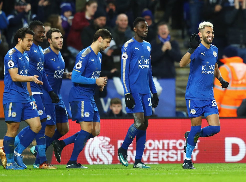 Riyad Mahrez Stars As Leicester Start The New Year With A Bang Against Huddersfield Town The Independent The Independent