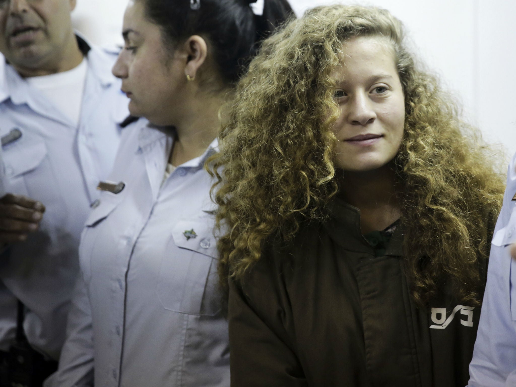 Ahed is serving eight months in Ofer military prison near Jerusalem, for kicking and slapping Israeli troops