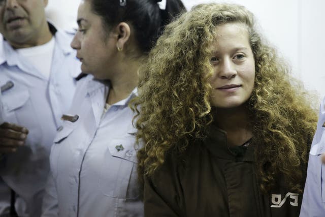 Ahed is serving eight months in Ofer military prison near Jerusalem, for kicking and slapping Israeli troops