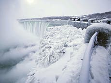 Frozen beauty of Niagara Falls: What it's like up close