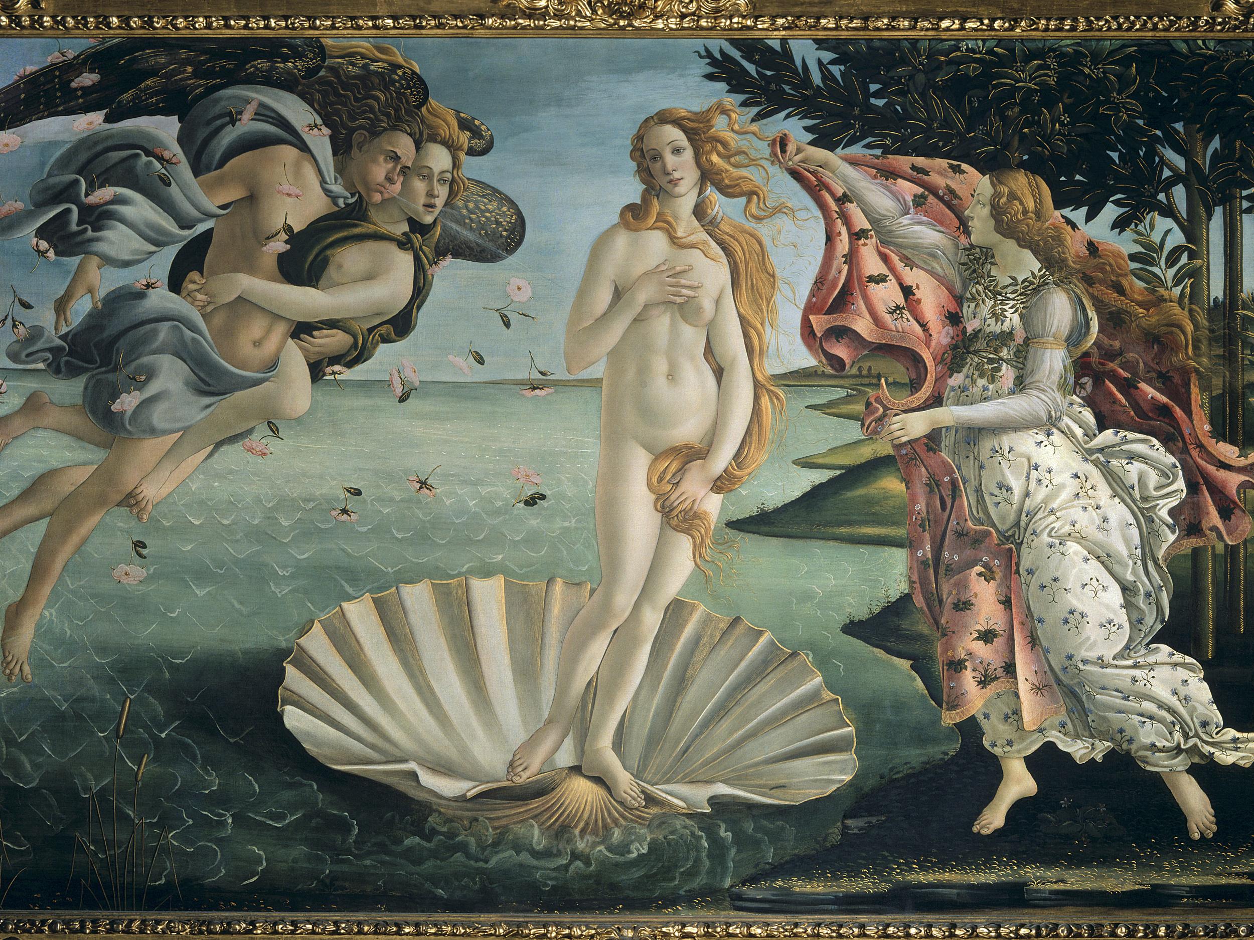 The Birth of Venus by Sandro Botticelli (1444-1510)