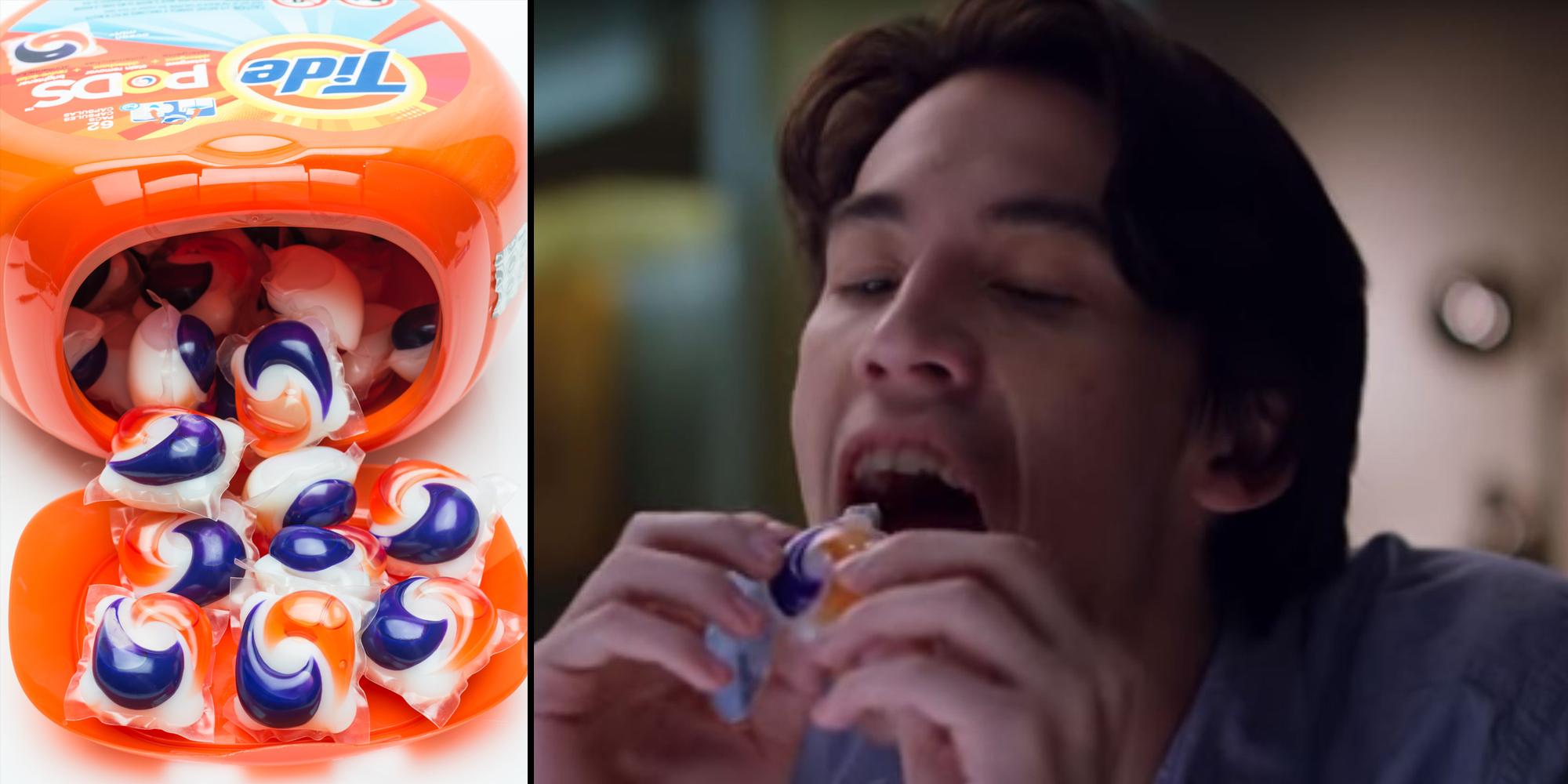 The tide pod challenge reportedly has teenagers eating laundry pods. 