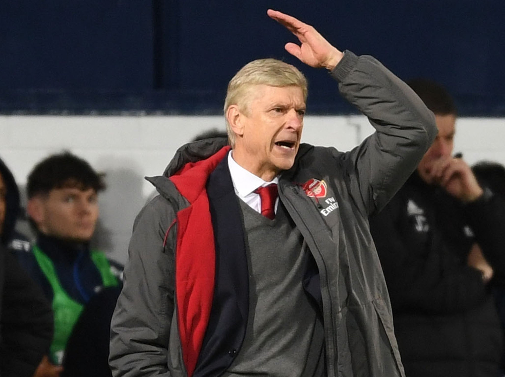 Arsene Wenger was furious with West Brom's late penalty
