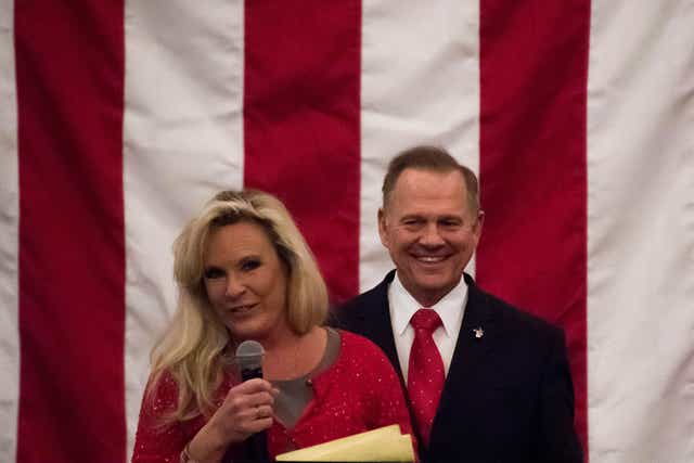Kayla Moore was her husband's strongest supporter