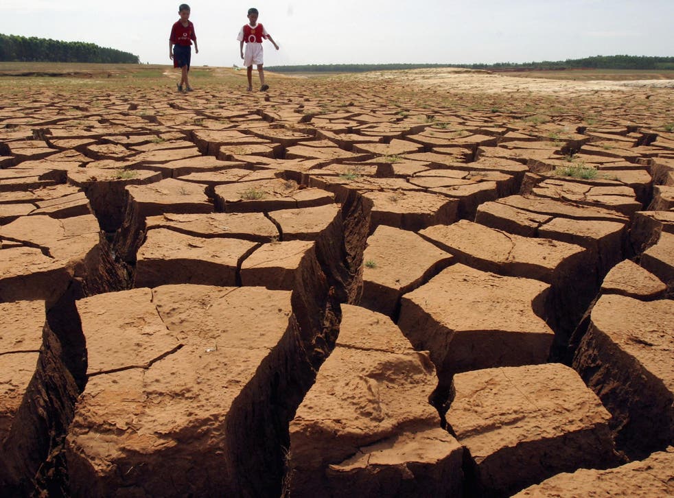 A new study has predicted that about 20-30 per cent of the world's land surface will become severely dry by the time the global mean temperature change reaches 2C