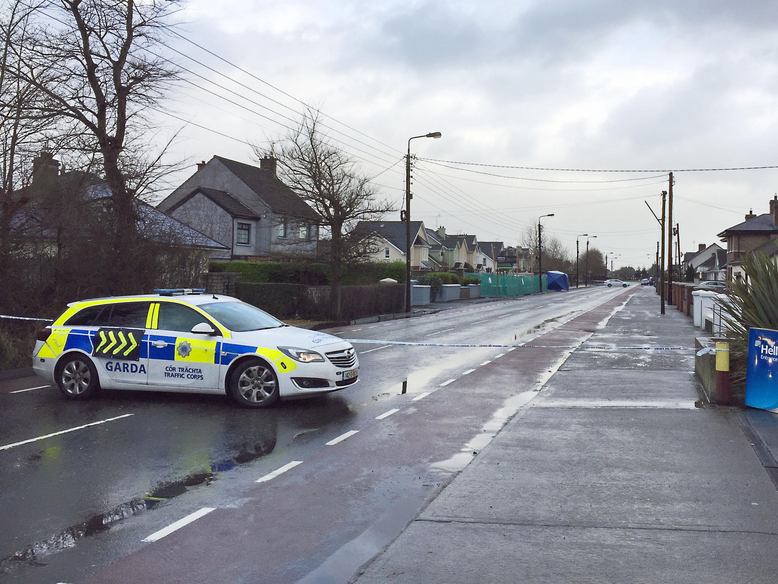 Garda at the scene where a man has died and two others were injured after a stabbing attack