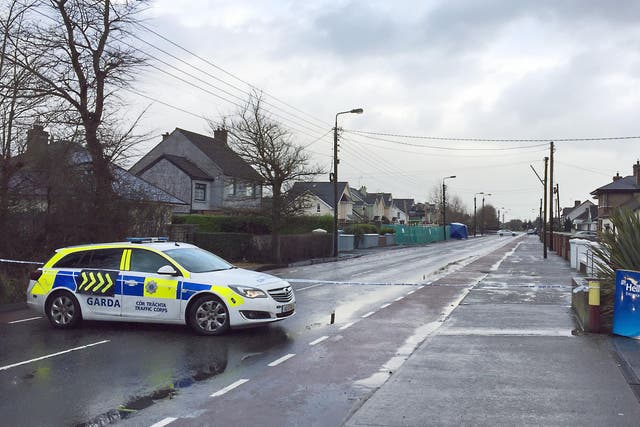Garda at the scene where a man has died and two others were injured after a stabbing attack