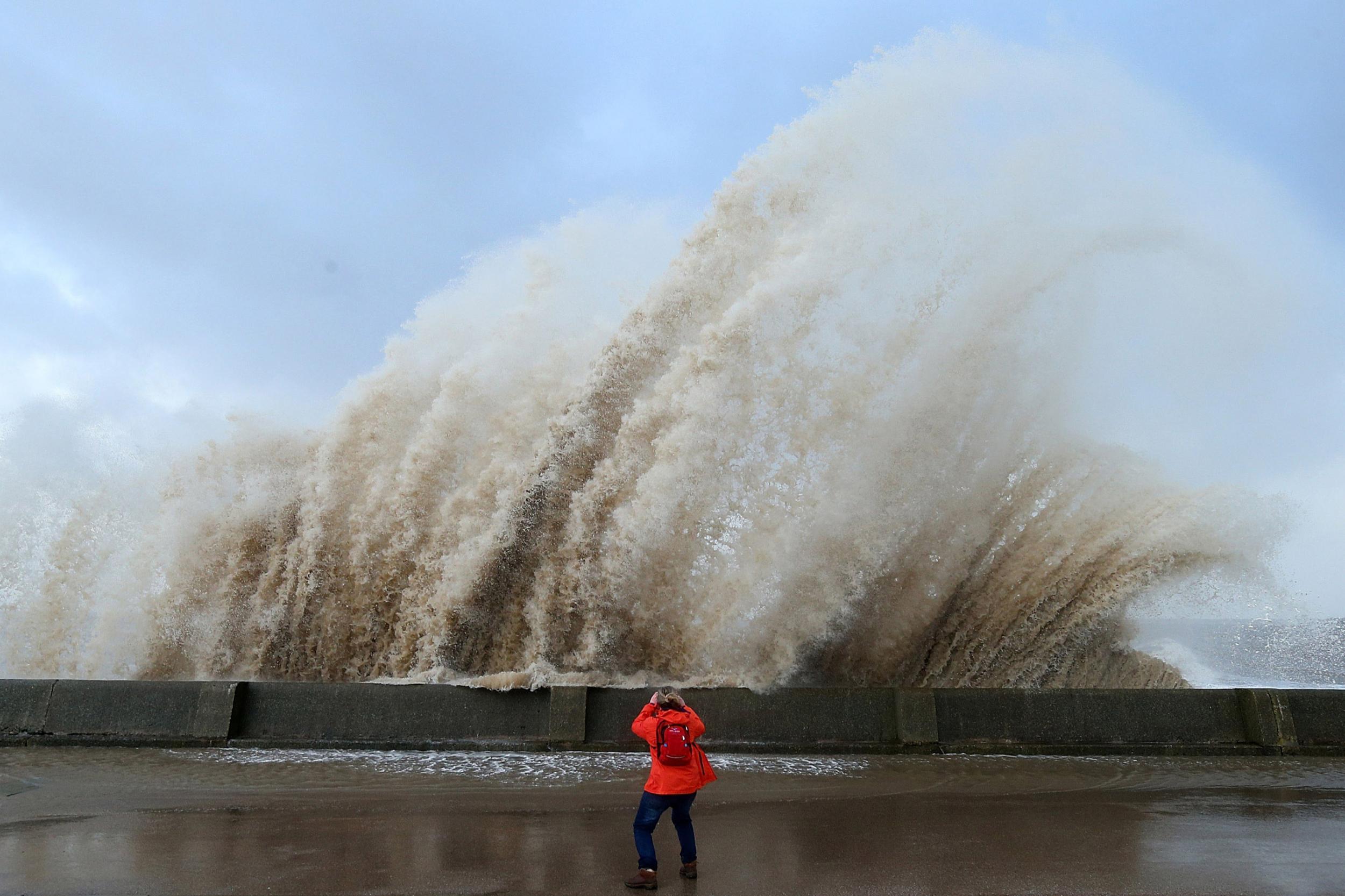 &#13;
High winds caused huge waves in the last 24 hours&#13;