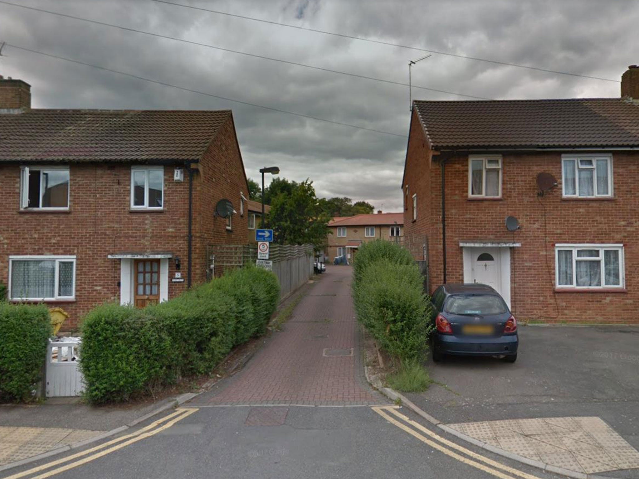 The man was chased down and stabbed in Eastway Crescent, a quiet north London street