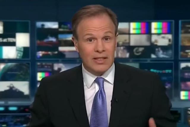 "These things happen": Anchor Tom Bradby explaining the situation to viewers