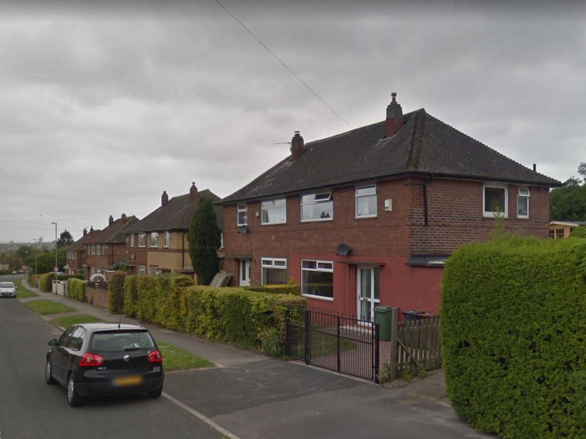 The incident happened in Rosgill Drive, Leeds, in the early hours of New Year's Day