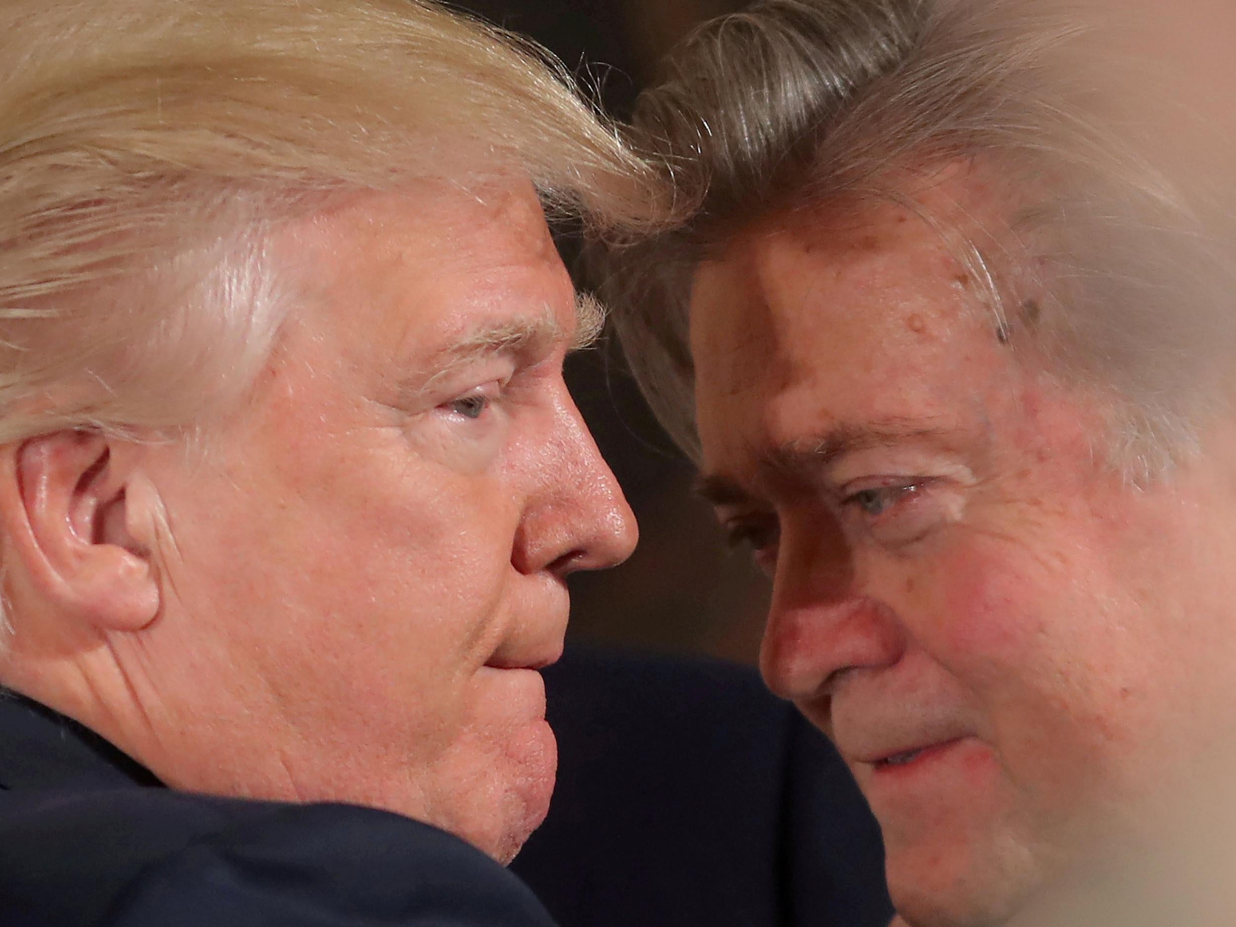 Steve Bannon was among Donald Trump's closest confidants