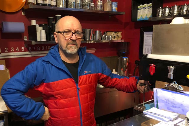 Emidio Cicoria, who runs Ottoemezzo Café in Kensington, west London