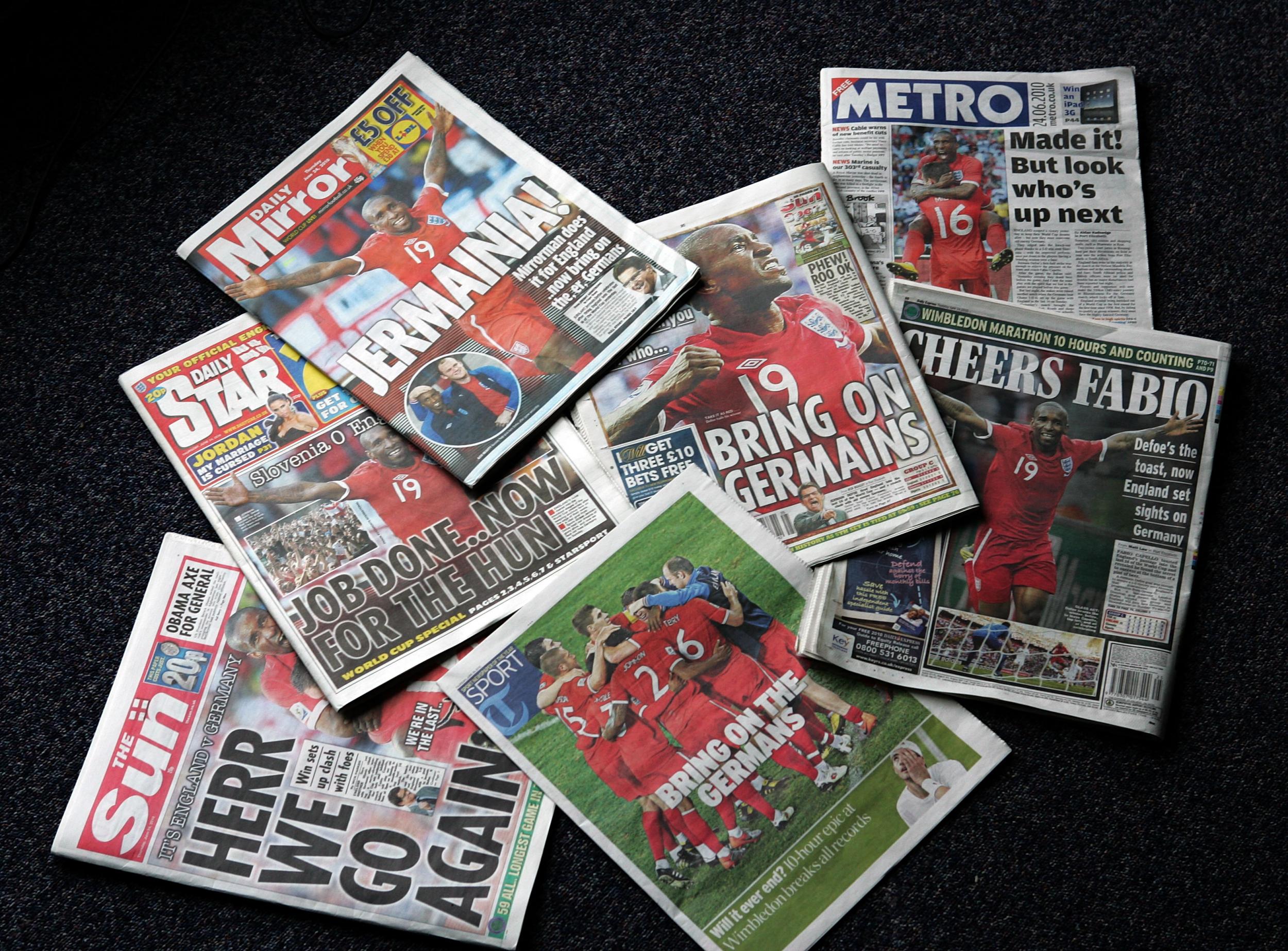 How far should the press go in their support of the national teams?