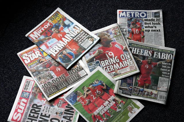 How far should the press go in their support of the national teams?