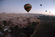 Hot air balloon with at least 20 people on board crashes in Egypt