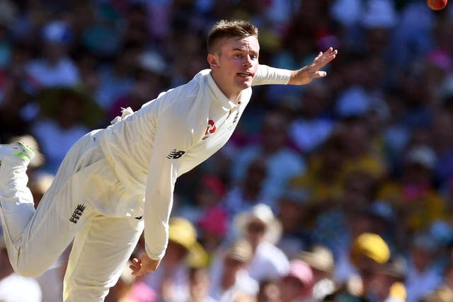 Mason Crane was pleased with how his first taste of Test bowling went