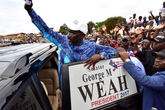George Weah will be inaugurated as Liberian president shortly