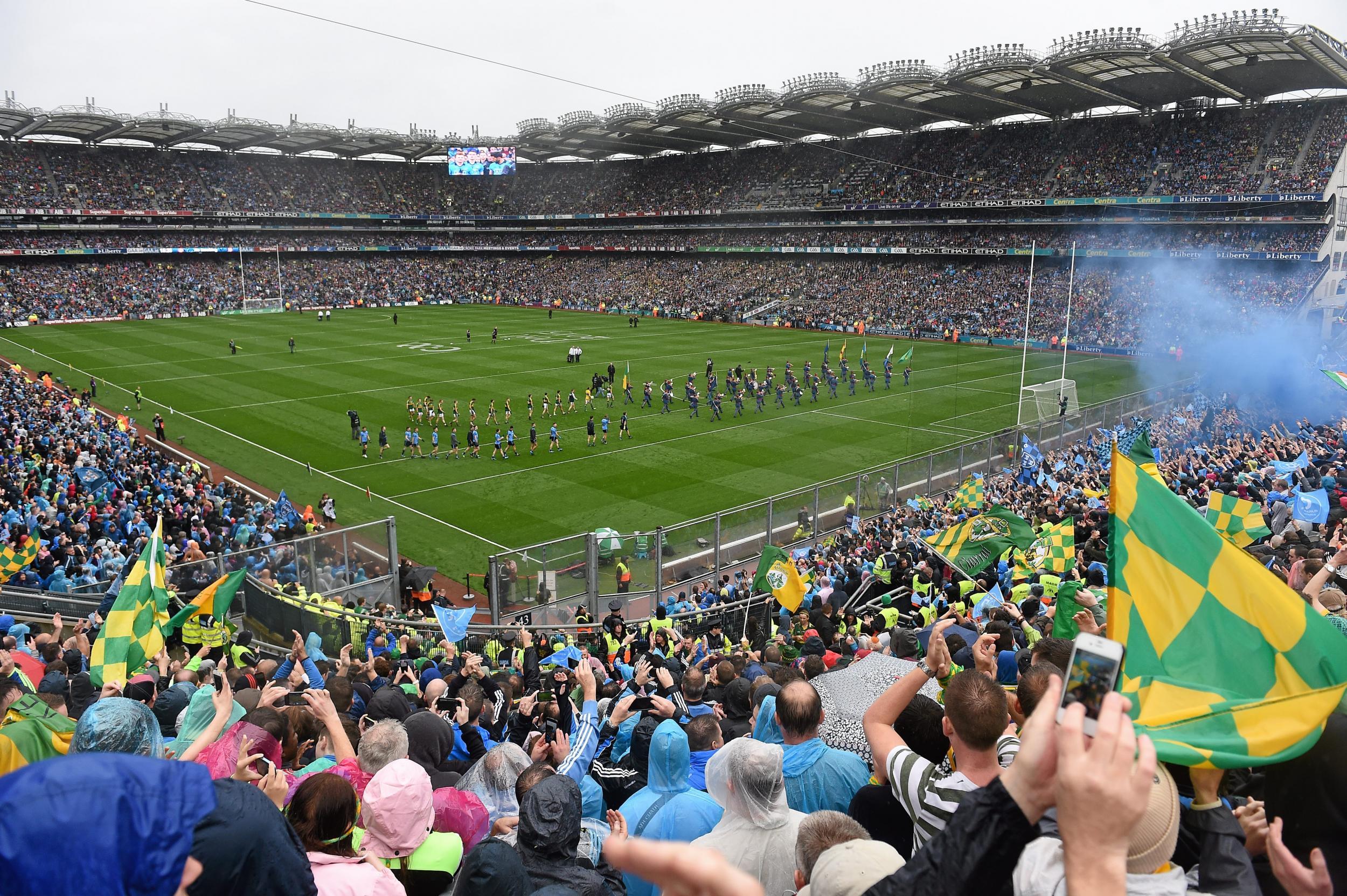 Croke Park hosts the ancient sport of hurling