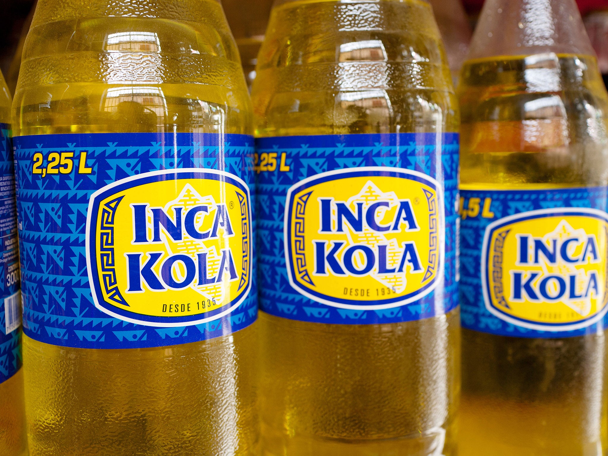 Inca Kola: invented by an Englishman, drunk by Peruvians to make them feel more Peruvian