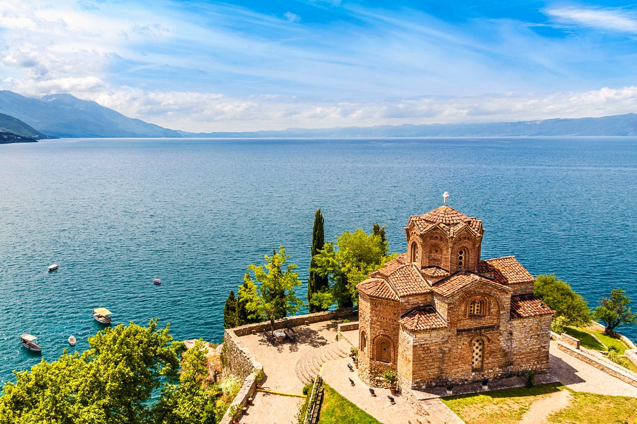Jovan Kaneo Church at Lake Ohrid, Macedonia (Getty Images/iStockphoto)