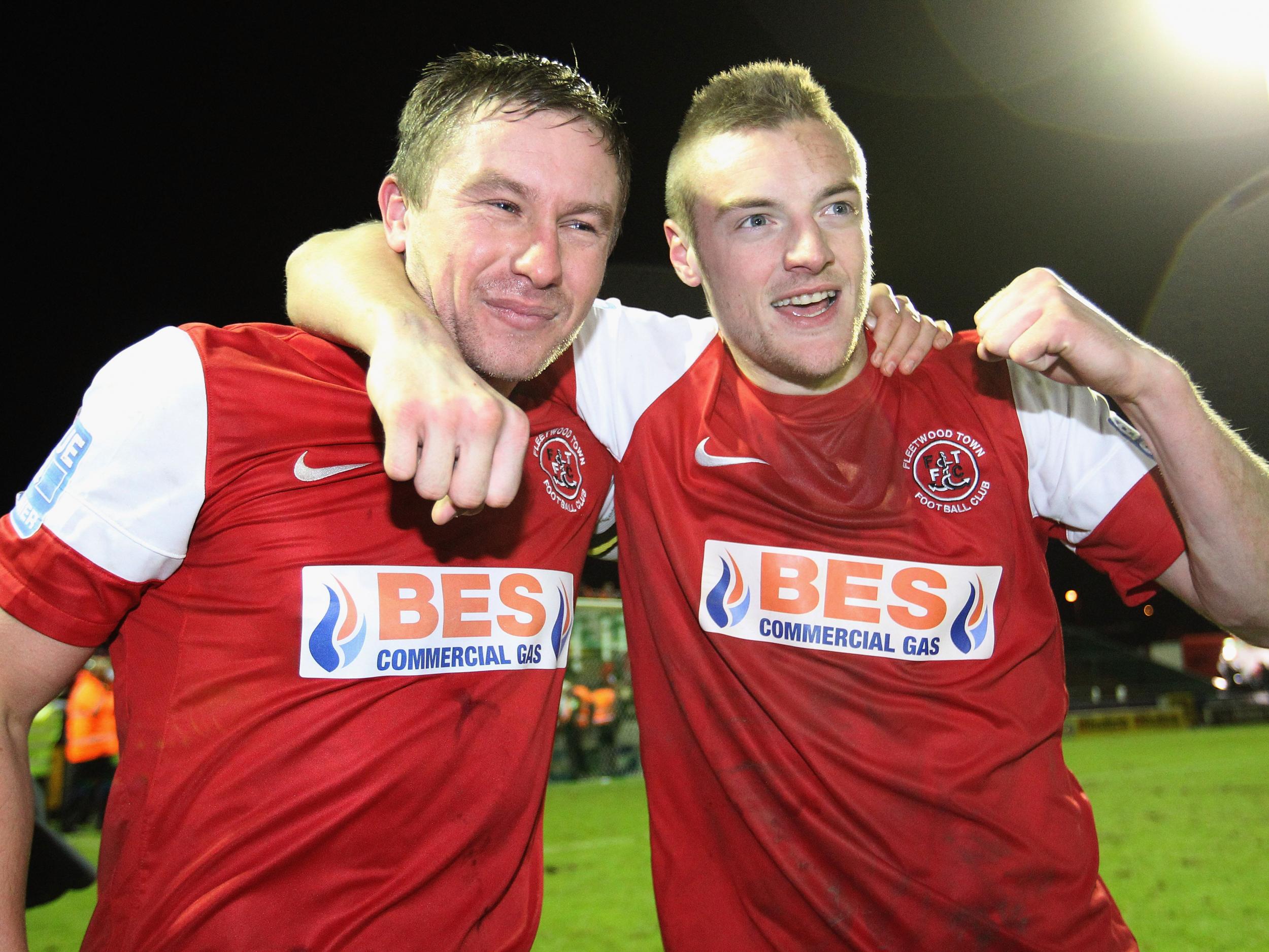 Jamie Vardy's goal propelled Fleetwood Town to the Football League back in 2012