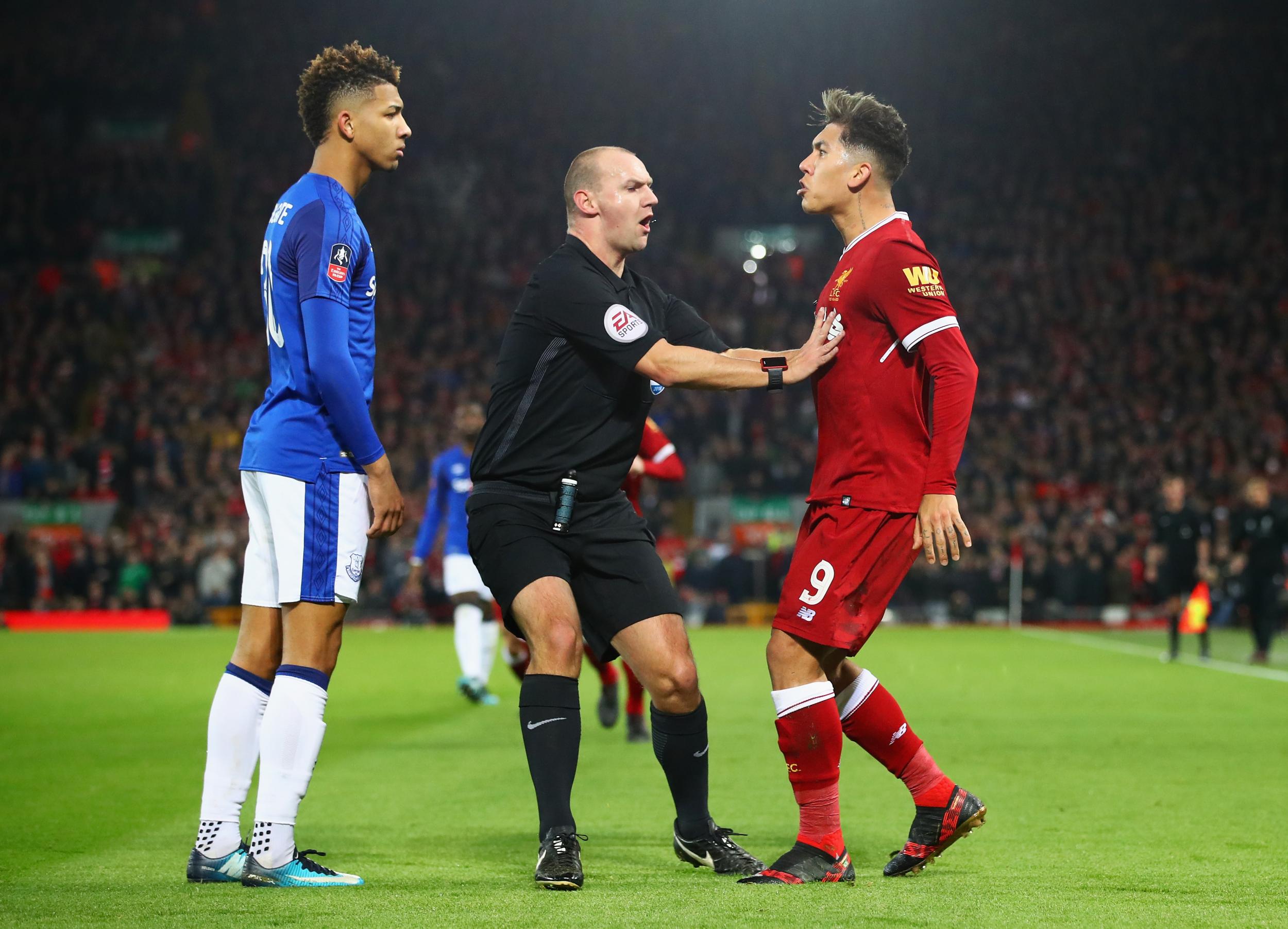 FA to investigate whether Roberto Firmino racially abused Mason Holgate in Liverpool&apos;s FA Cup win over Everton