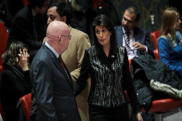 Nikki Haley denounced the Islamic Republic as an 'oppressive government'