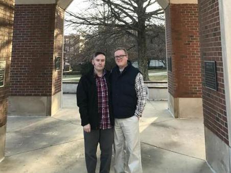 Newlyweds David Ermold (right) and David Moore are fighting against discrimination