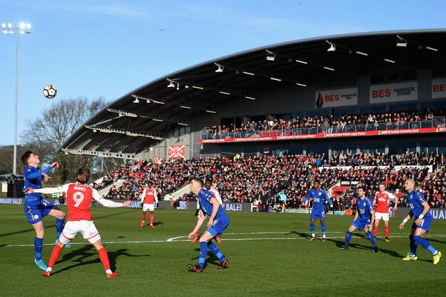 More than 5,000 supporters filled Highbury Stadium