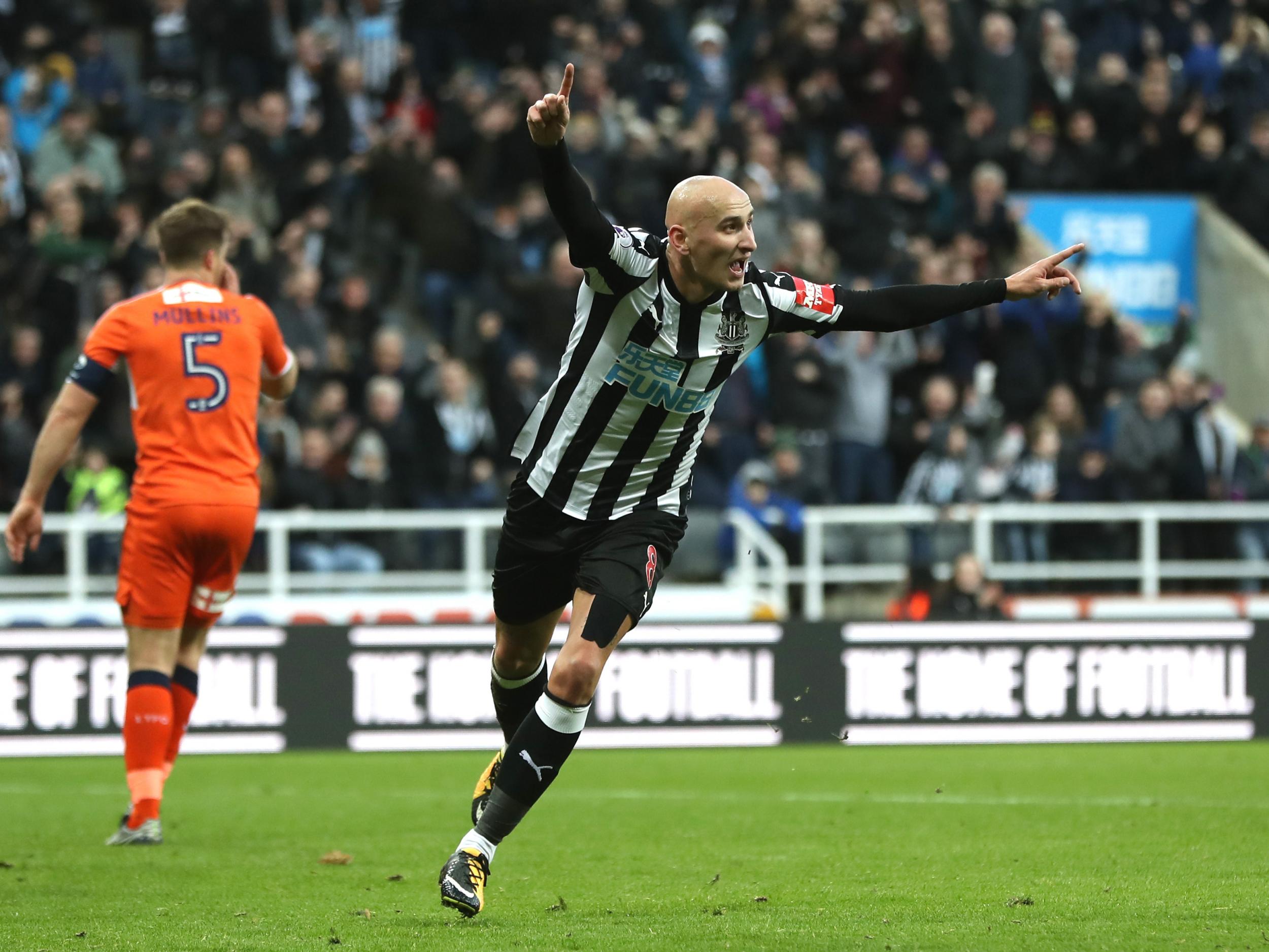 Shelvey made sure six minutes before half time