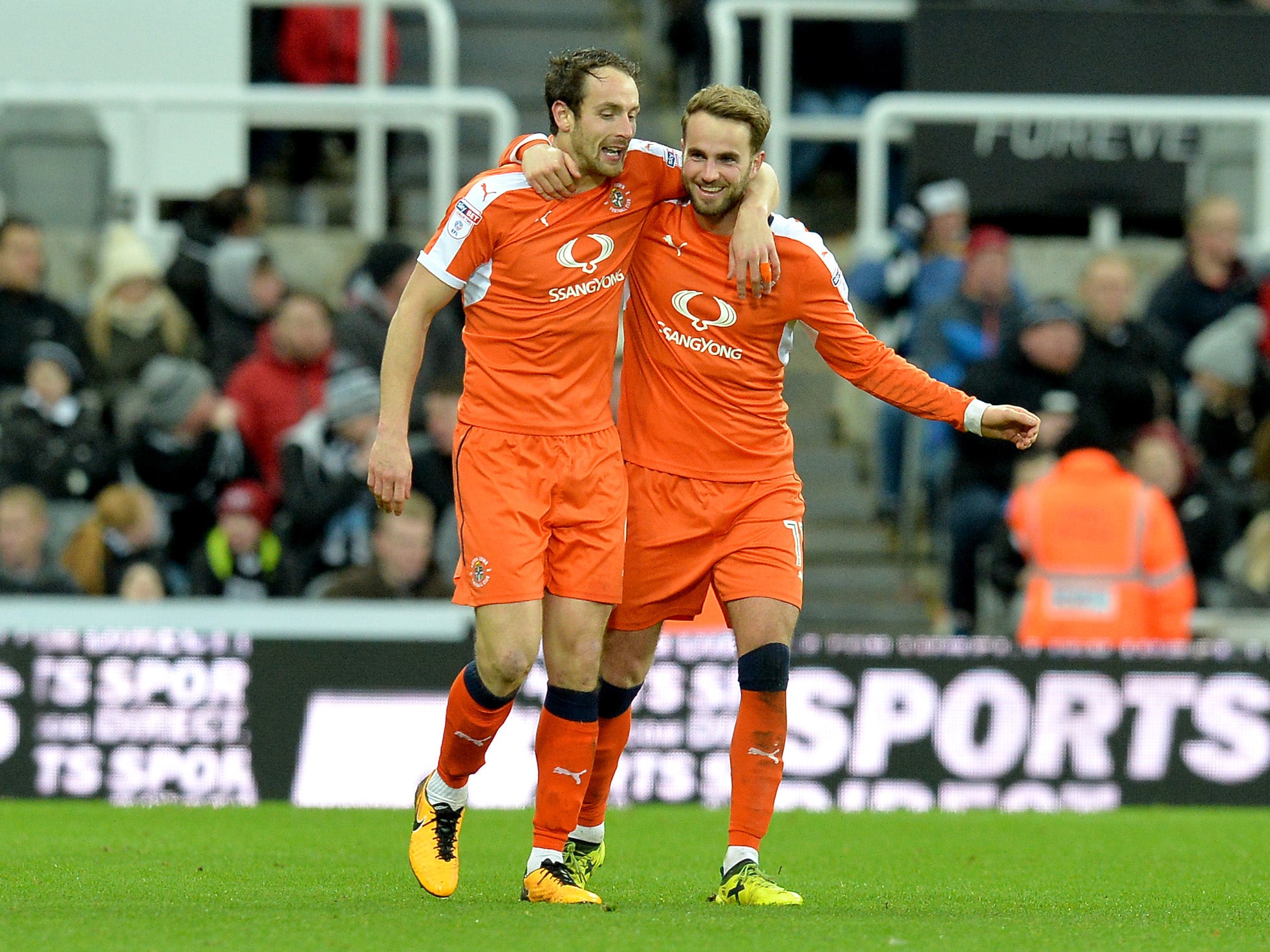 Danny Hylton got Luton's solitary reply just after the half-time break