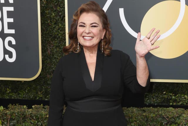JANUARY 07: Roseanne Barr attends The 75th Annual Golden Globe Awards at The Beverly Hilton Hotel on January 7, 2018 in Beverly Hills, California. Credit: Frederick M. Brown/Getty Images.