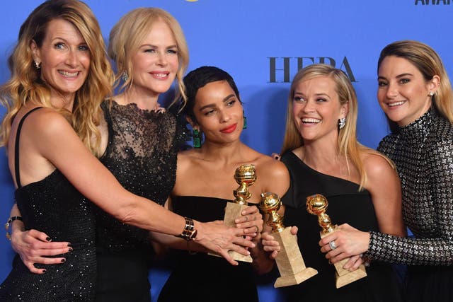 Big Little Lies wins big: Laura Dern, Nicole Kidman, Zoe Kravitz, Reese Witherspoon and Shailene Woodley