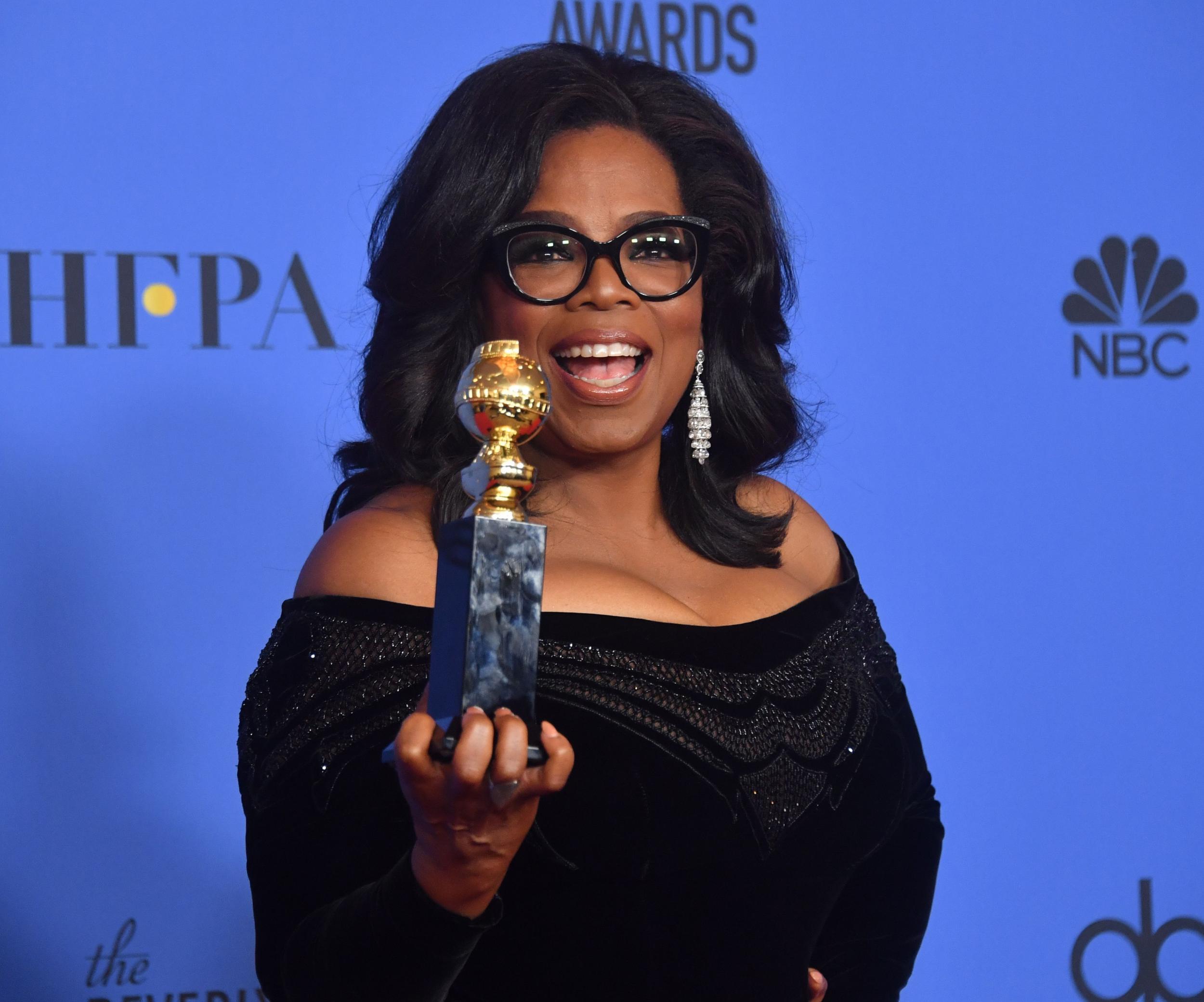 Oprah Winfrey delivered one of the most powerful and iconic speeches at the Golden Globes Awards last night after she became the first black woman to be awarded the Cecil B DeMille Award