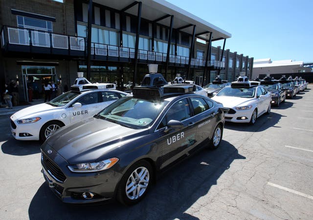 Uber tested its first fleet of self driving cars in 2016