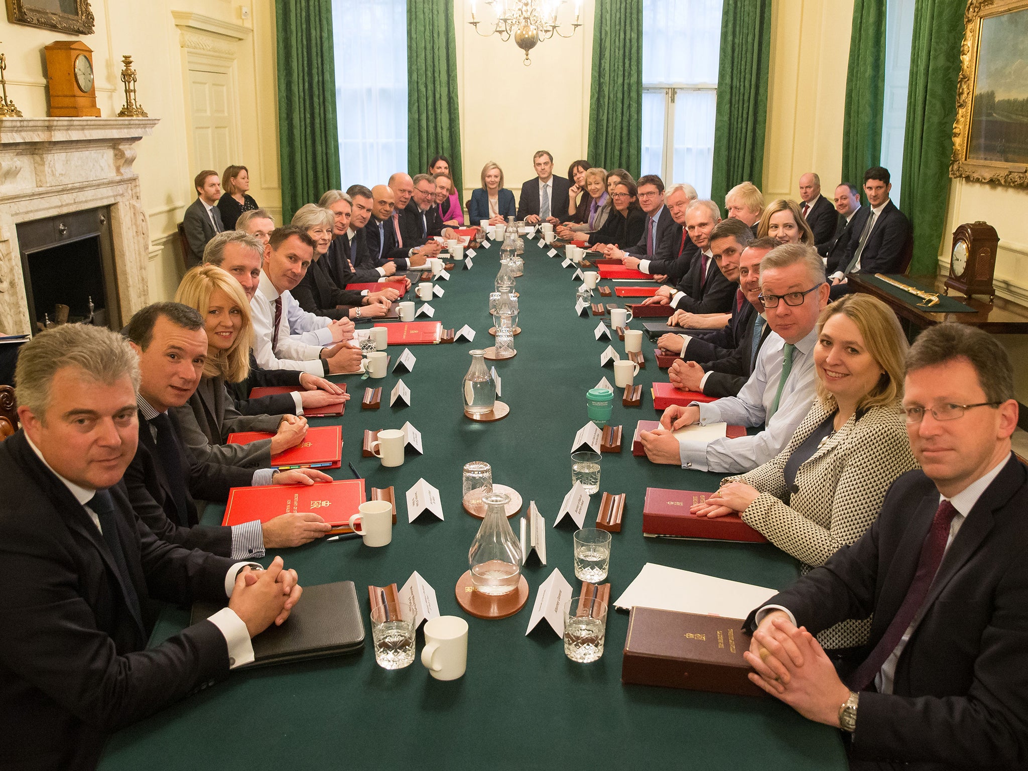 Theresa May's new cabinet, roughly as reshuffled as Stone Henge
